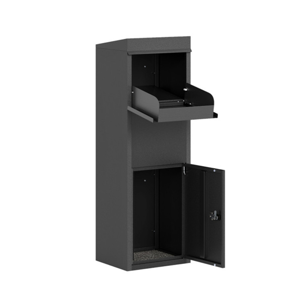 带密码锁的防盗包裹投递箱，室外门廊镀锌钢包裹投递箱-1