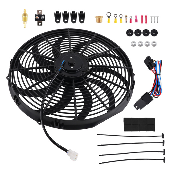 16" Electric Cooling Fan fit for Universal Application 3000CFM Thermostat Kit-6