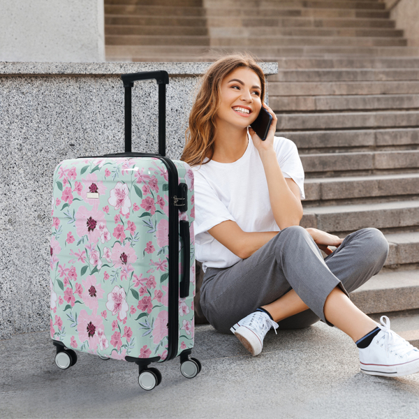 新款五件套行李箱，硬壳轻便耐用，尺寸分别为20英寸、24英寸和28英寸，另配8英寸和14英寸小箱，带锁万向轮。--不支持self-pick up且不支持指定仓库发货-18