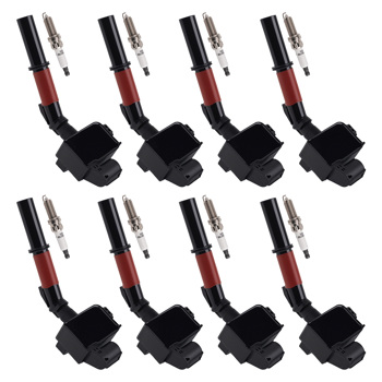 8pcs Ignition Coil + Spark Plugs fit for Mercedes ML63 AMG W166 5.5L 2012-2015 UF748