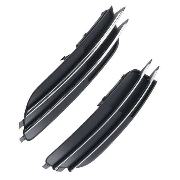 Pair Front Bumper Fog Light Grille fit for Audi A6 2.0L 2.8L 2012-2015 4G0807681-6