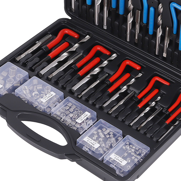 Helicoil Thread Repair Kit 320-Piece SAE and Metric Rethreading Tool Kit-2