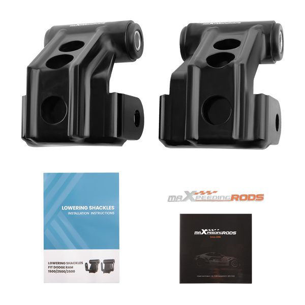 2 PCS 2" Drop Lowering Shackles Leveling Kit fit for Dodge Ram 2500 3500 03-13-6