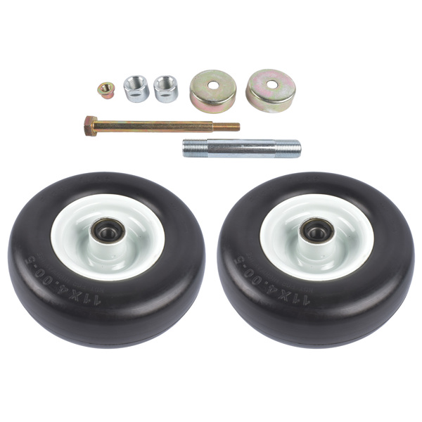 车轮总成 2X Wheel Assembly 103-9591 Replacement for Exmark No Flat Solid No Air Required Tire 325 lbs-2