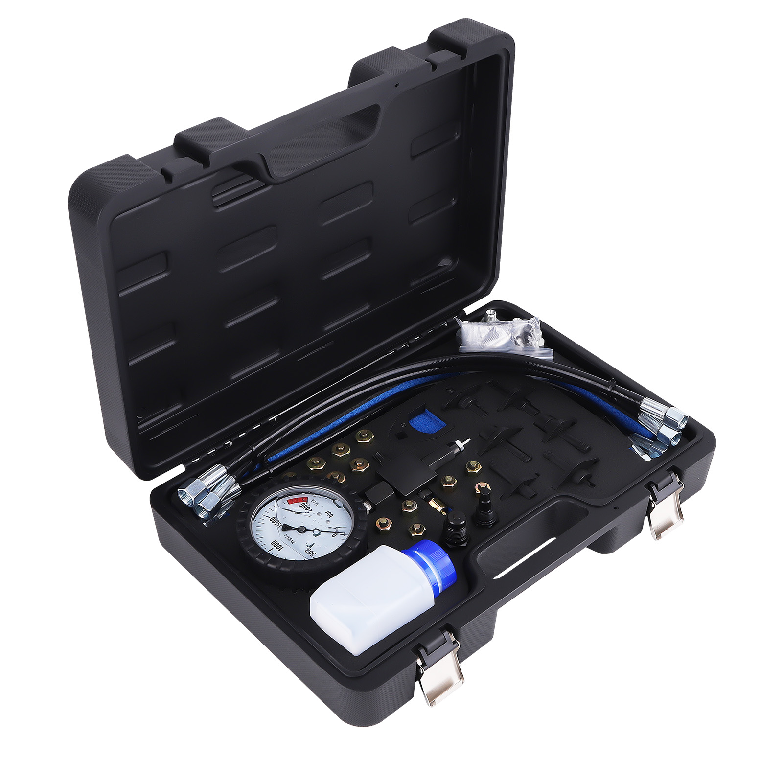 Common Rail Pressure Tester 2000BAR Diesel Engine Diagnostic Tool with 12 Plugs