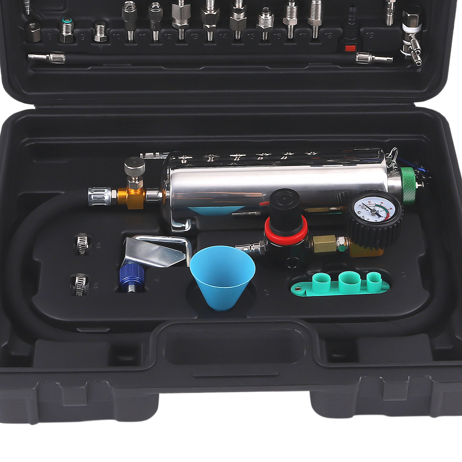 Fuel Injector Cleaning Kit Non-Dismantle Fuel Injector Cleaner Tool 140PSI New view 2