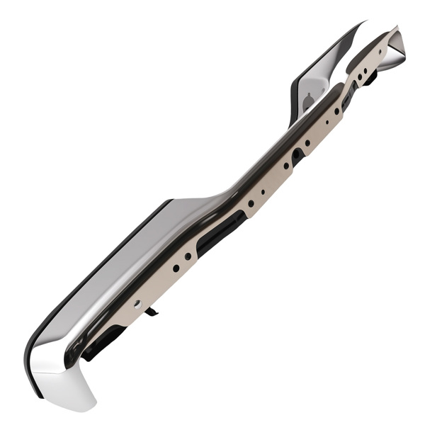 Chrome Complete Rear Step Bumper Assembly fit for Toyota Tacoma Trucks 1995-2004-6