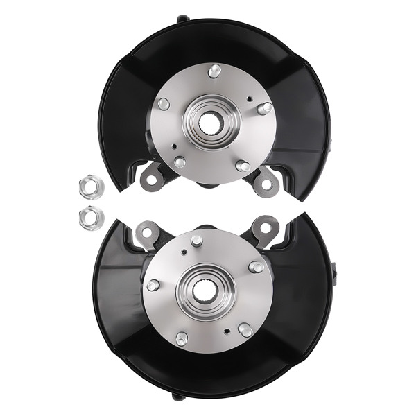 2* Front Steering Knuckle & Wheel Hub Bearing fit for Honda Civic 06-11 698-450-6