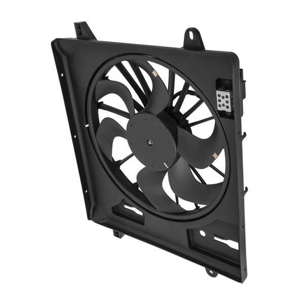 Radiator Cooling Fan Assembly fit for Jeep Wrangler JK V6 3.8L 2007-2011 52079654AE-6
