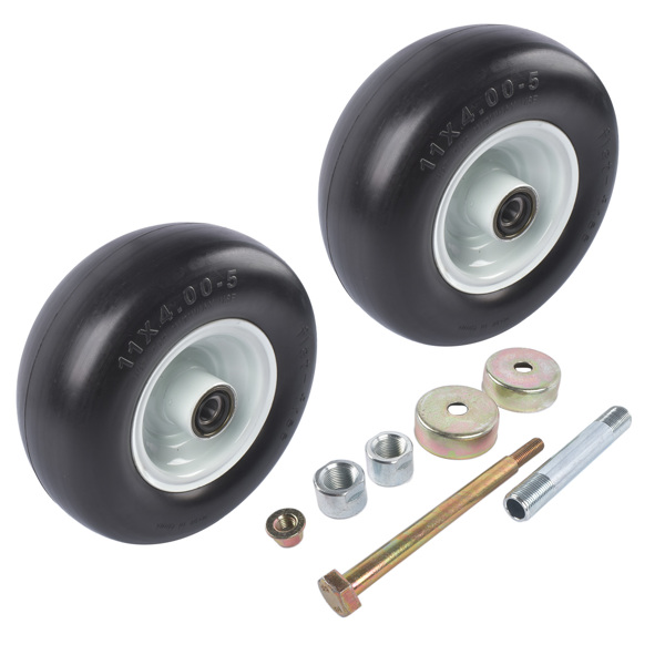 车轮总成 2X Wheel Assembly 103-9591 Replacement for Exmark No Flat Solid No Air Required Tire 325 lbs-7