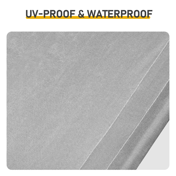 4*4*3.3FT 黑色铁管 PVC涂层涤纶篷布防水防紫外 深灰色 宠物帐篷 篷布底部车缝 顶部魔术贴-7