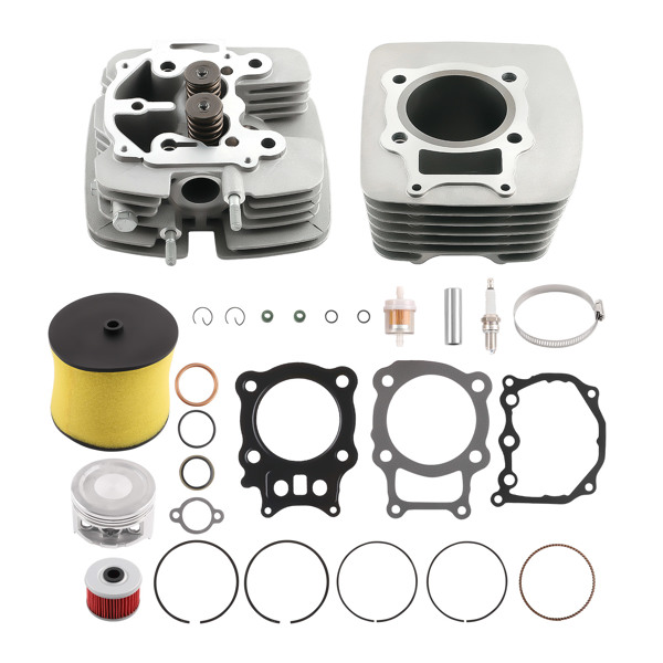 Top End Kit 78.5mm Bore Cylinder Head Piston Kit fit for 00-06 Honda Rancher TRX350-6