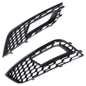 2X Front Bumper Fog Light Grille Cover fit for Audi A4 B8.5 2013-2016 8K0807681K01C