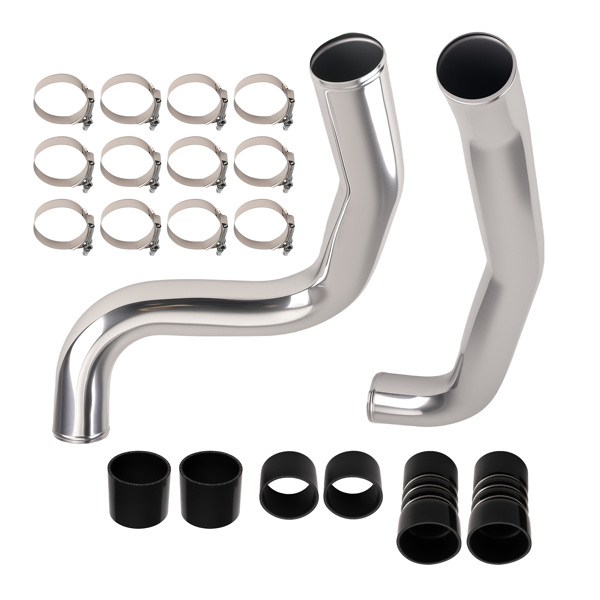 Intercooler Pipe Boot Kit Aluminum fit for Ford 7.3 Powerstroke Diesel 1999.5-2003-6