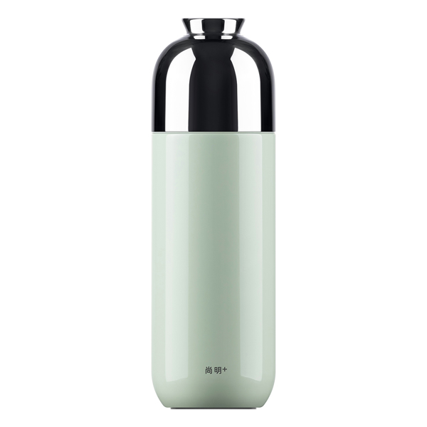 316不锈钢焖茶杯便携随行保温杯内胆覆钛户外旅行水杯370mL 绿色-1