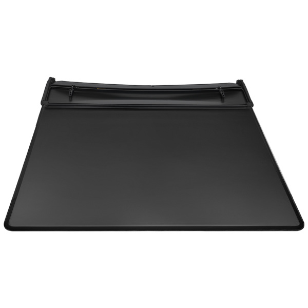 6.5ft Quad-Fold Soft Tonneau Cover fit for Ford F-150 2004-2014 Truck Bed Cover-2