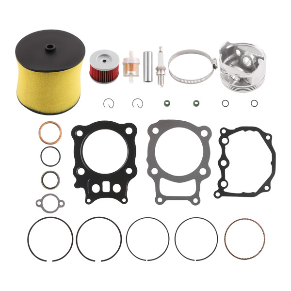 Top End Kit 78.5mm Bore Cylinder Head Piston Kit fit for 00-06 Honda Rancher TRX350-4