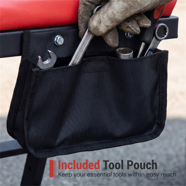 400 LBS容量重型上部结构爬行器，4级高度可调，可折叠汽车发动机爬行器-4