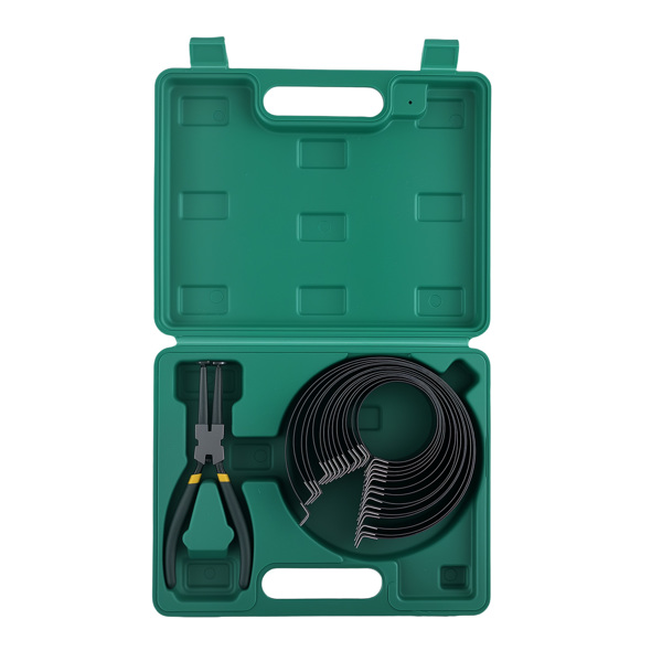Engine 14 Piston Ring Compressor Cylinder Installer Pliers & 14 Band Tool Kit-6