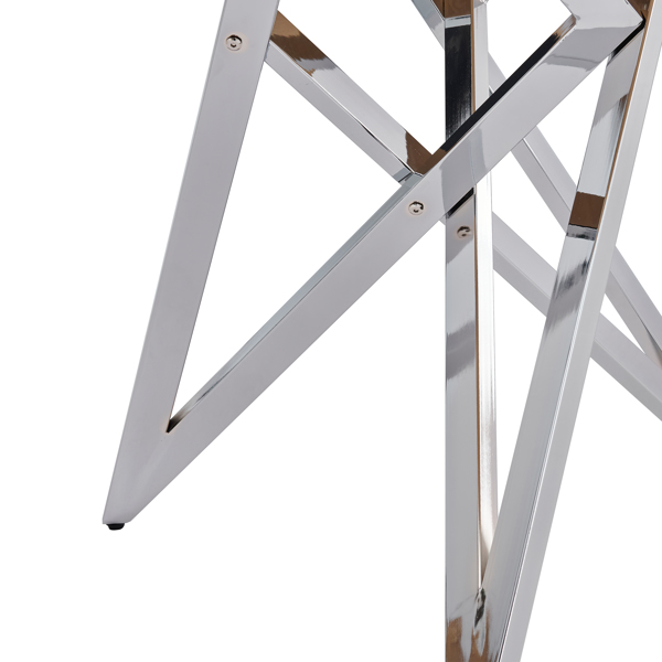 37英寸圆形餐桌，小型圆形厨房桌，银色金属桌腿，适合2至4人，现代餐厅餐桌，粗木材质。--不支持self-pick up且不支持指定仓库发货-9