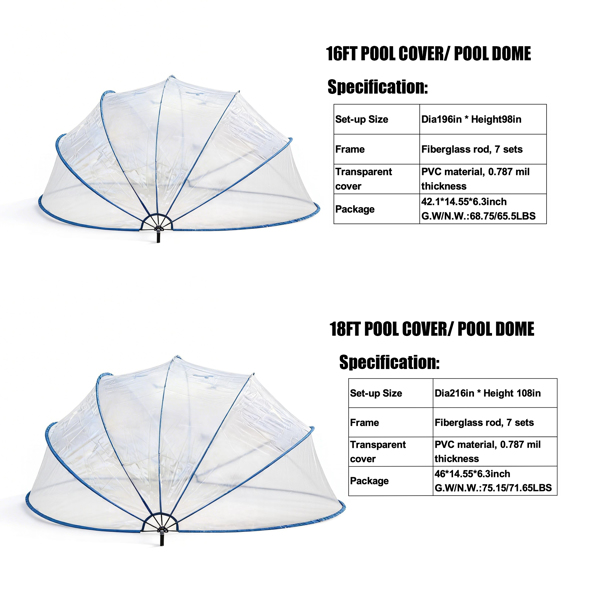 18英尺可伸缩泳池盖、PVC薄膜玻璃纤维杆泳池围栏、户外游泳池配件--不支持self-pick up且不支持指定仓库发货-11