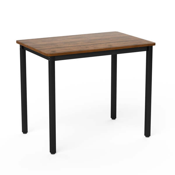 餐桌椅组合——吧台桌配2把餐椅 | 厨房中岛式餐桌椅 | 工业风设计，适用于厨房早餐区、客厅及派对室 | 胡桃木色 | 尺寸：35.4″长 x 23.6″宽 x 29.7″高--不支持self-pick up且不支持指定仓库发货-12