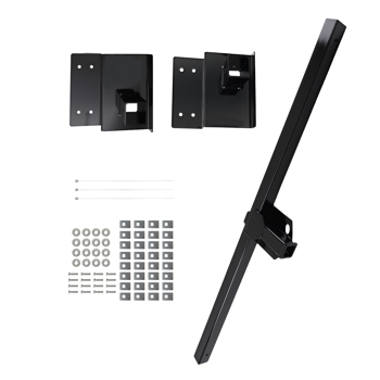 2in Square Hitch Receiver Class 3 Heavy Duty Steel Black 3500lbs Capacity