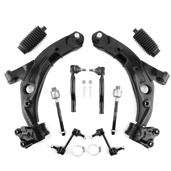 10x Front Lower Control Arms Sway Bar Link Kit fit for 07-14 Ford Edge Lincoln MKX-6