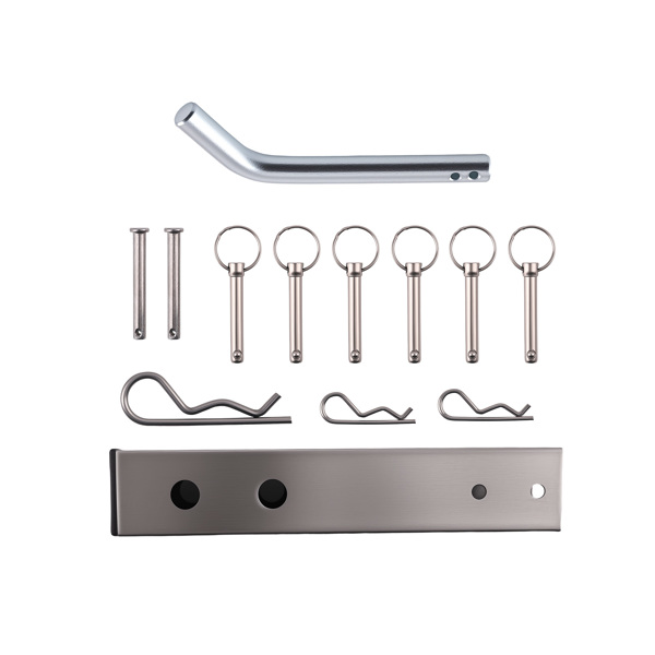 Adjustable Fishing Pole Rack 6 Rods Steel fit for 2" Hitch Receiver Mount Holds-2