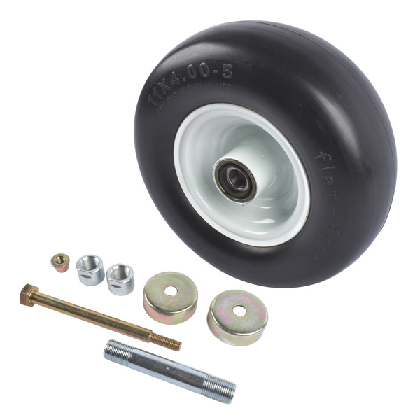 车轮总成 Wheel Assembly 103-9591 11x400x5 Replacement for Exmark 11X4.00X5 No Flat Solid Tire 325 LB-6
