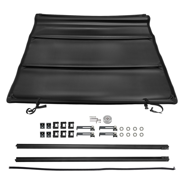 5.5ft Soft Roll Up Tonneau Cover Black fit for Toyota Tundra 22-2024 2025 2026 Vinyl-6