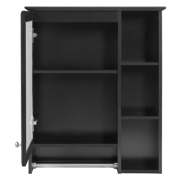 三合一浴室镜柜，24英寸壁挂式药柜，带可调节搁板和塔架，高清镜面带储物空间，适用于浴室梳妆台--不支持self-pick up且不支持指定仓库发货-20