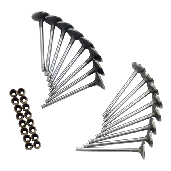 气门套装 12x Intake & Exhaust Valves Set Replacement for VW Audi A4 S4 S5 A6 A7 A8 Q5 Q7 3.0 TFSI 06E109601E 06D109611H-7