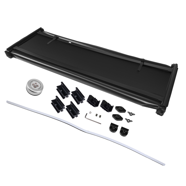 6FT Soft Tonneau fit for Toyota Tacoma 16-2025 Tri-Fold Bed Cover W/ LED Lamp-6