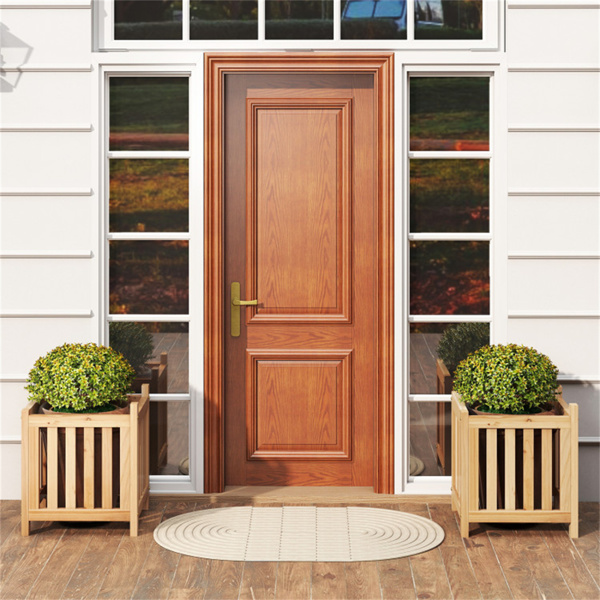 二合一木制花园长椅，带2个花盆箱，庭院和草坪的冷杉木户外露台座椅-3