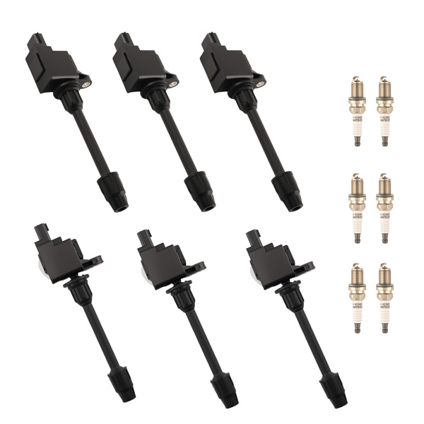 Ignition Coils & Spark Plugs fit for Infiniti I30 Maxima 3.0L V6 00-01 UF332-6
