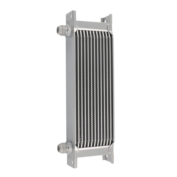 Oil Cooler + Filter Relocation Kit Fit fit for Universal 13 Row AN-10 Engine Sliver-3