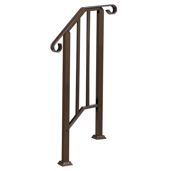 古铜色 1阶 庭院楼梯扶手-3