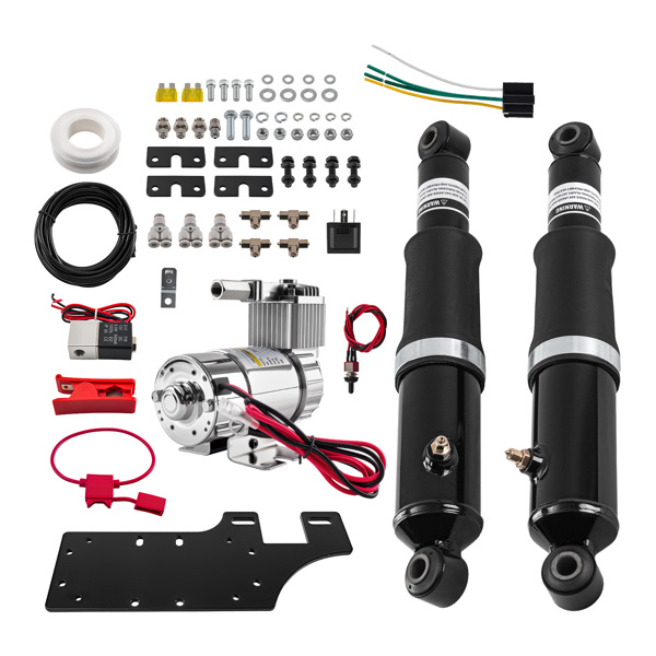 Rear Air Ride Suspension Kit fit for Harley Touring Electra Street Glide 1994-2023-6