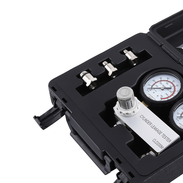 Cylinder   Leakage Leakdown Detector Cylinder Leak Tester Tool +Adapters Kit Set-2