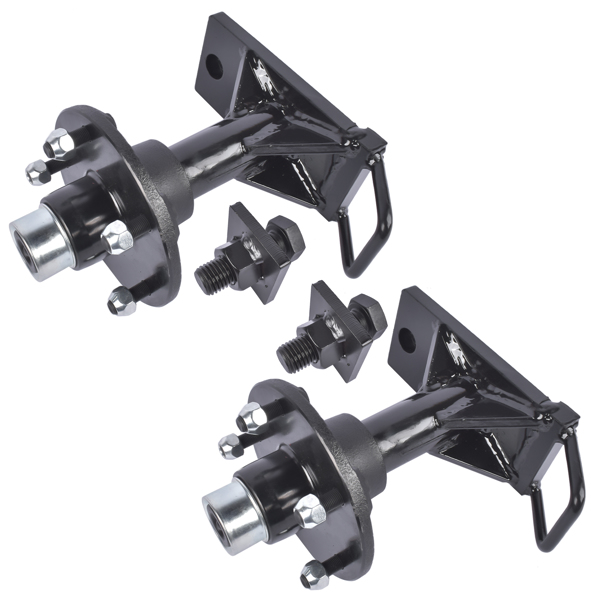 集装箱车轮 5x 5.5 Lug Superior Shipping Container Wheels, Bolt-on Spindle Kit 2 Spindles Container Moving Kit-3