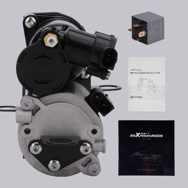 Air Suspension Compressor Pump fit for Mercedes GL & ML Class W164 X164 W/Air Relay-6