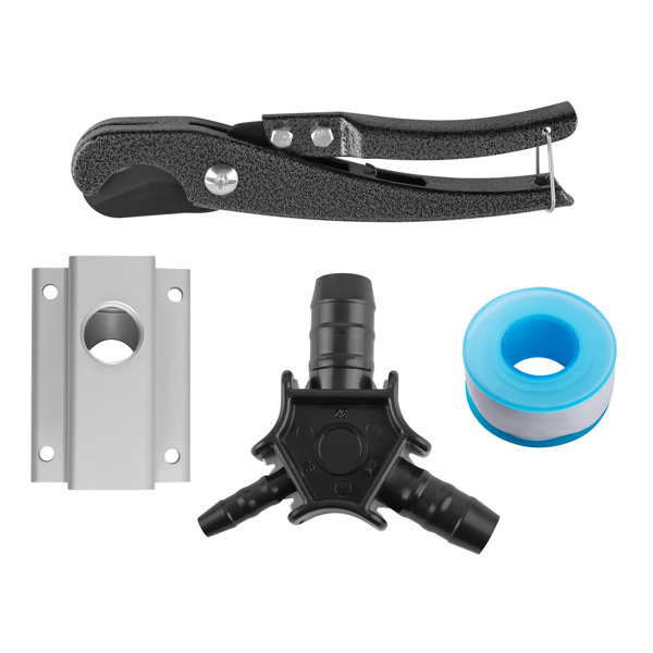 100ft Air Compressor Line Kit 3/4" NPT Fitting Tubing System with Aluminum Block-2