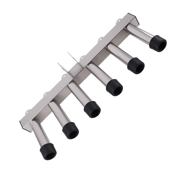 Adjustable Fishing Pole Rack 6 Rods Steel fit for 2" Hitch Receiver Mount Holds-3