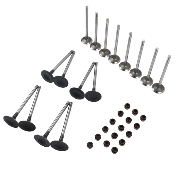气门套装 12x Intake & Exhaust Valves Set Replacement for VW Audi A4 S4 S5 A6 A7 A8 Q5 Q7 3.0 TFSI 06E109601E 06D109611H-2