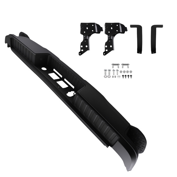 Black Rear Bumper Assembly fit for GMC Sierra 1500 14-18 615343030890 Steel-6