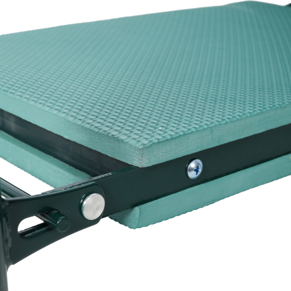 园艺跪垫兼座椅长凳——附赠2个工具收纳袋，可折叠设计，配有EVA泡沫垫、加宽加厚软垫及大型工具包，专为园艺爱好者打造。--不支持self-pick up且不支持指定仓库发货-14