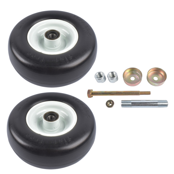 车轮总成 2X Wheel Assembly 103-9591 Replacement for Exmark No Flat Solid No Air Required Tire 325 lbs-4