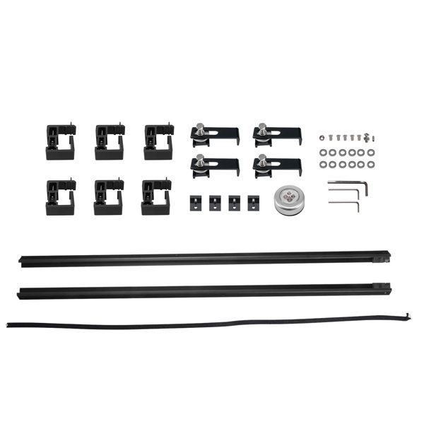 Roll-Up Tonneau Cover 5.5ft fit for Nissan Titan 2004-15 Extra Short Bed W/LED Lamp-4