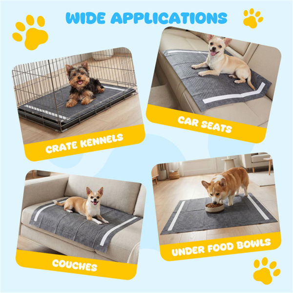 150包24英寸x24英寸6层超吸水宠物训练垫，带气味控制-4